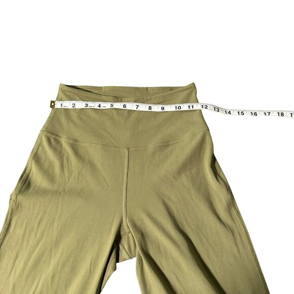 Lululemon Groove Super High Rise Flared Pant Leggings Nulu Bronze Green Size 4 - Picture 9 of 12